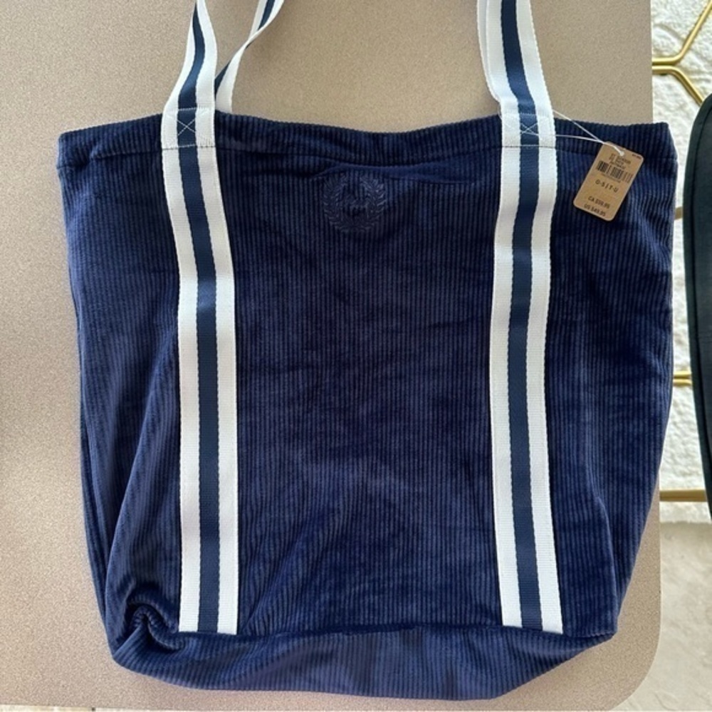 Victoria’s Secret corduroy blue shopper / tote bag /sport bag/blue shopper